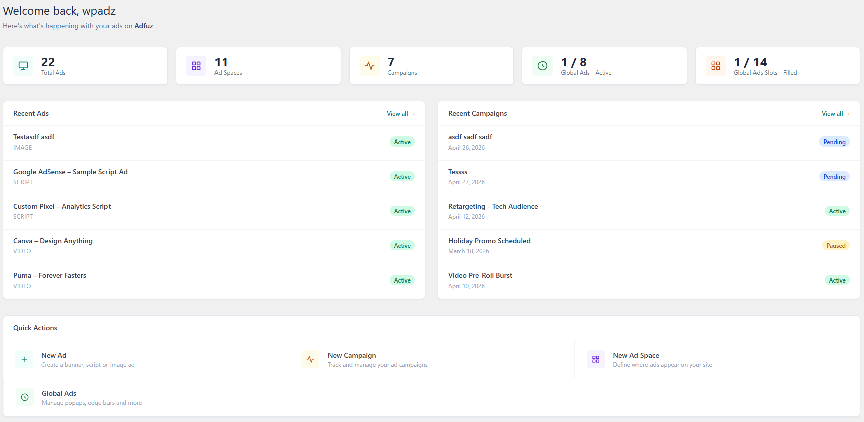 Dashboard